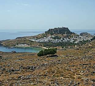 Aussicht auf Akropolis & Lindos
