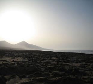 Sonnenuntergang am Strand von Cofete