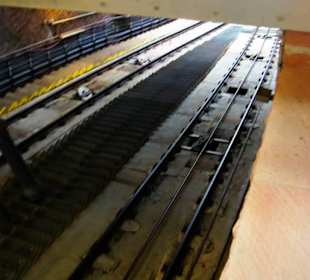 Die Seilbahn Gleise und Seil