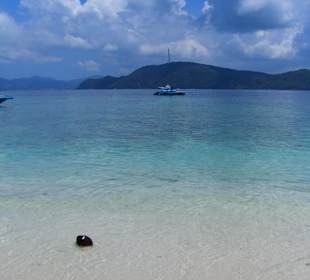Spiaggia a Coral Island