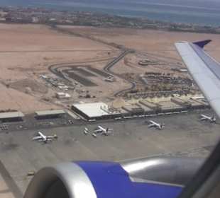 Letzter Blick auf den Flughafen