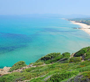 Spiaggia Scivu dall'alto
