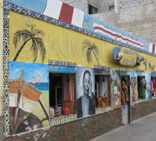 Schön bemalt in der Fußgängerzone 