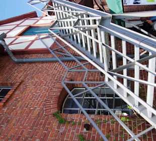 Treppenaufgang zu den Heubodenbereich