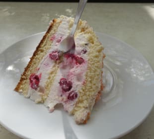 Kaffeepause beim Café am Rosengarten