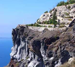 Santorin selbst im Bild Landschaft, Stadt