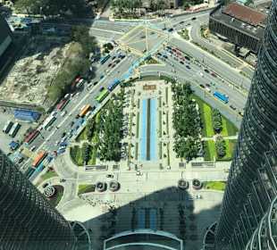 Aussicht von der Aussichtsplattform 86. Etage