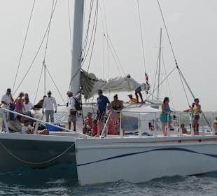 Rückfahrt mit dem Katamaran