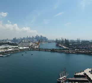 Sentosa Cable Car Ausblick