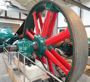 In der Maschinenhalle des Museums Kupfermühle