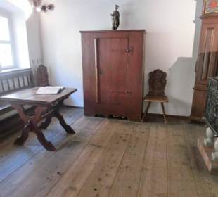 Fuggerei Augsburg,Schauwohnung, damals.