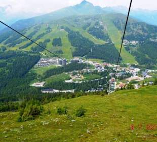 Der Katschberg Gesamtansicht vom Lift aus.