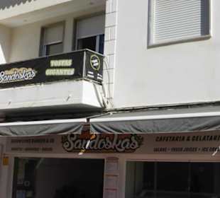 Verdiente Pause im Sandoskas in Carvoeiro