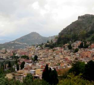 Blick auf die Satdt vom Theater aus