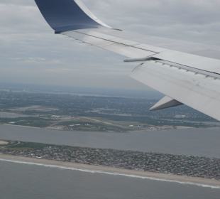 Anflug auf den JFK Airport