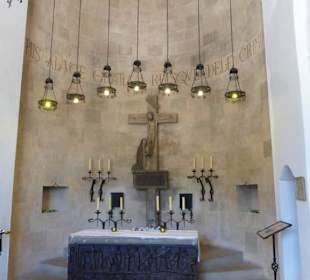 In der Eglésia del Calvari auf dem Kalvarienberg