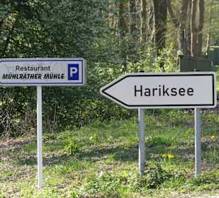 Über die Straße rüber zum Hariksee