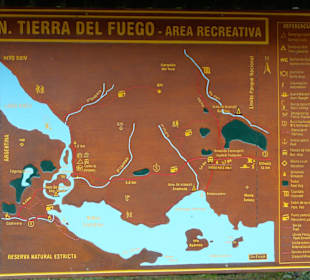 Karte Tierra del Fuego