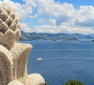 Blick vom Kirchturm auf Korcula