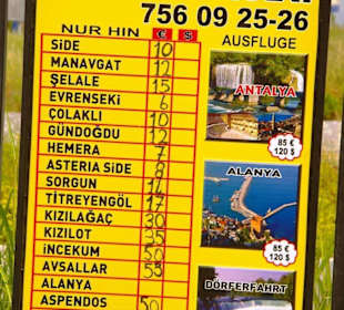 Kumköy Einkaufs-Bazarbereich