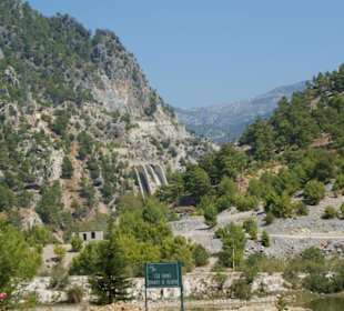 Anfahrt zur Staumauer