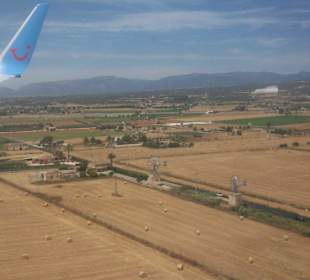 Windmühlen im Landeanflug