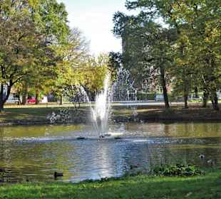 Der Teich im nordöstlichen Kurpark