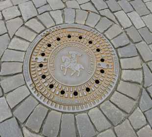 Altstadt Schwerin, Gullideckel