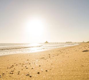 Sonnenaufgang mit Blick in Richtung Seebrücke