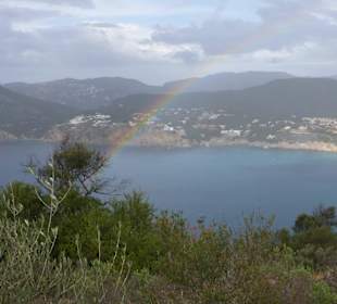 Blick vom Cap Andritxo auf Bucht von Camp de Mar