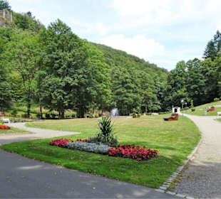 Blick in den Kurpark von Bad Berneck