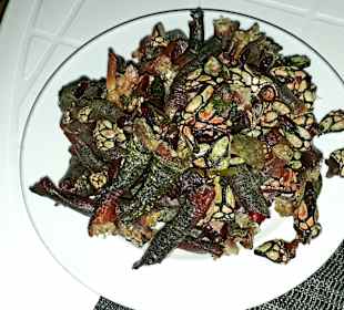 Percebes (Entenmuscheln) nachher