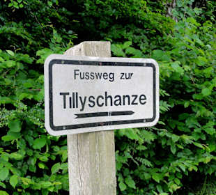 Wegweiser zur Tillyschanze
