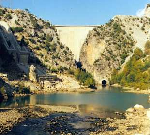 Der Staudamm Oymapinar bei Side-Manavgat