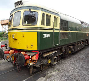 Auf dem Gelände vom Bahnhof Bishops