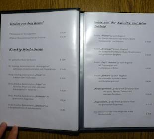 Speisekarte