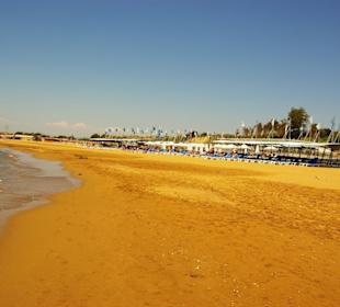 Anfang der neuen Hotels am Strand