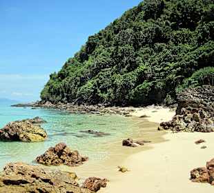 Sunsetbeach bei halber Ebbe