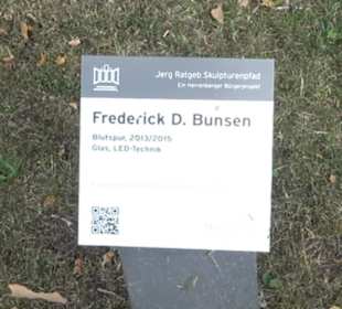 Skulptur Blutspur von Frederick D. Bunsen