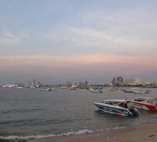 Sonnenuntergang am Beach mit Blick nach Norden