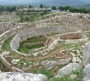 Blick auf Gräberrund A