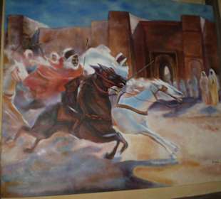 Bild im Arenagebäude