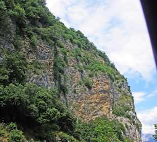 Toller Blick auf die Felswand