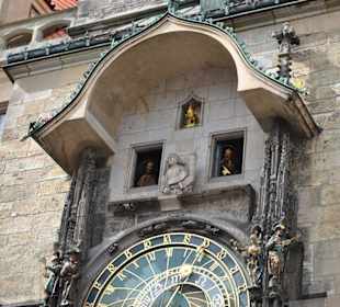 Figury zegara w Pradze.