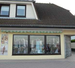Shops and Restaurants at Sea Front in Dahme