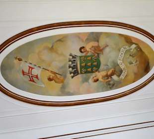 Deckengemälde im Rathaus von Funchal