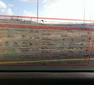 Taxi-Preise in Dubai