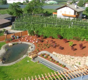 Garten vor der Sauna
