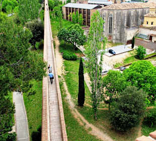 Girona - Passeig de la Muralla (Alte Stadtmauer)