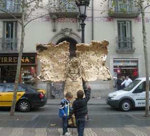 Gli artisti sulle Ramblas